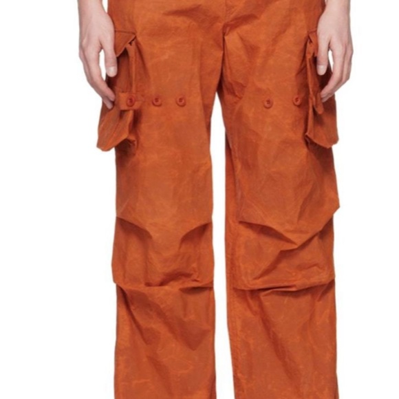 Andersson Bell Fatani Crack Cargo Pants  Orange (Size 50 IT/US 34) - Picture 4 of 8